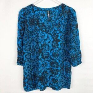 Anthropologie | Plenty by Tracy Floral Print Long Sleeves Reese Blouse Size S